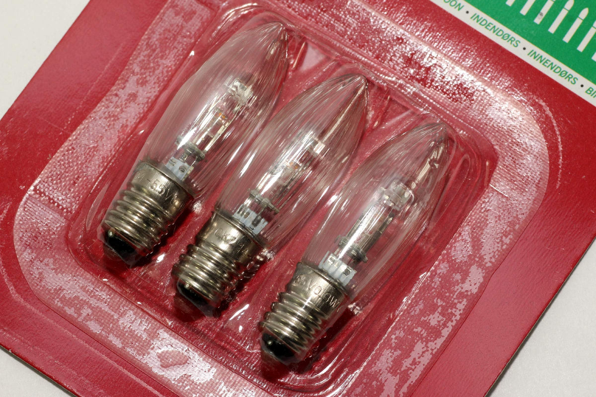 TheOneStopSatShop 9 Pack of Konstsmide LED 14-55V, 0.3W, E10, MES Spare Welcome Candle Bridge Bulb
