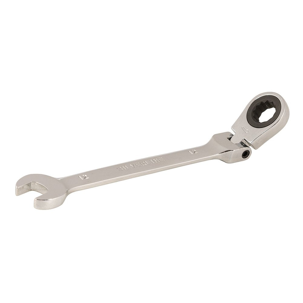 Silverline 196573 Flexible Head Ratchet Spanner, 13 mm
