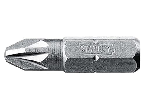 Stanley 168949B Pozidriv 2 Point Bit 25mm (25 Pieces)