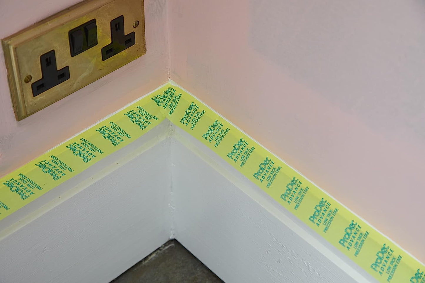 ProDec Advance 24mm (1 inch) x 50m + 50% FREE Low Tack Precision Edge Multi Surface Masking Tape, Razor Sharp Lines with No Paint Bleed, Indoor Painting & Decorating Compatible with All Paints, 1"