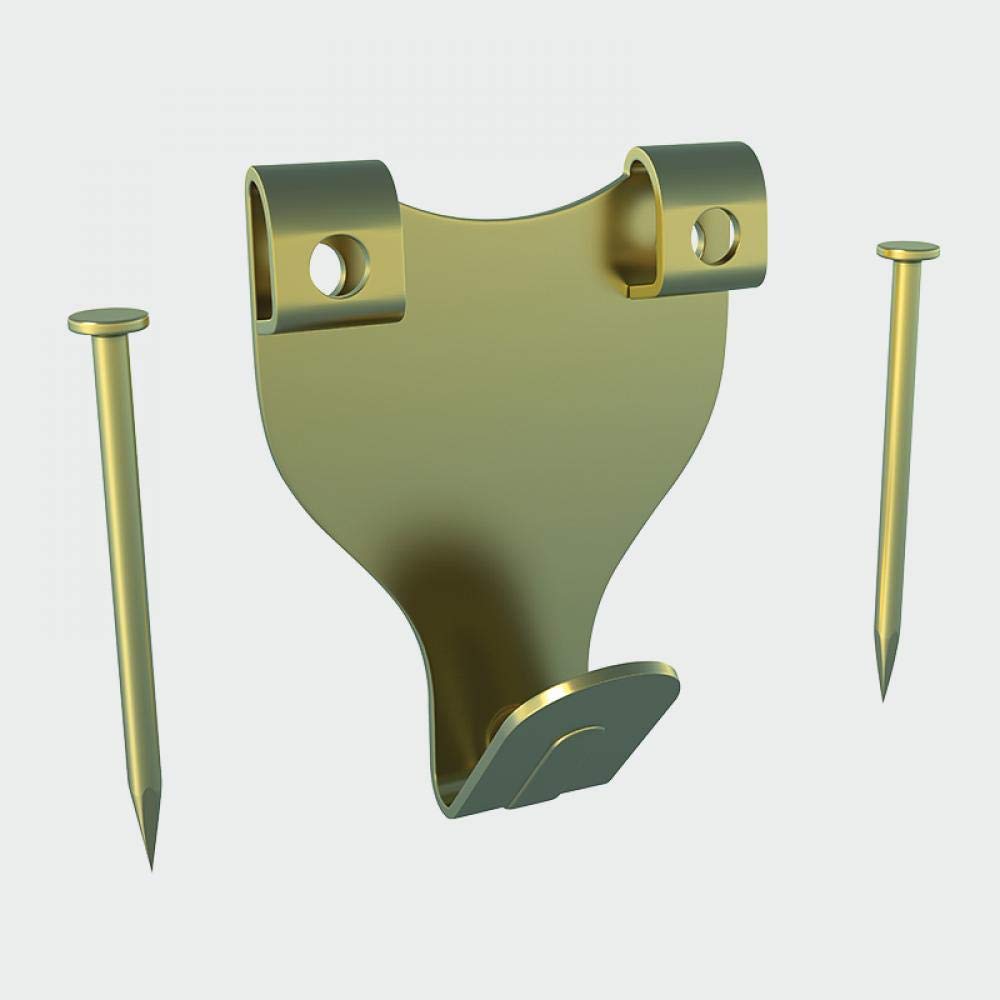 TIMCO Picture Hanging Hooks Double Electro Brass - No.3 Double