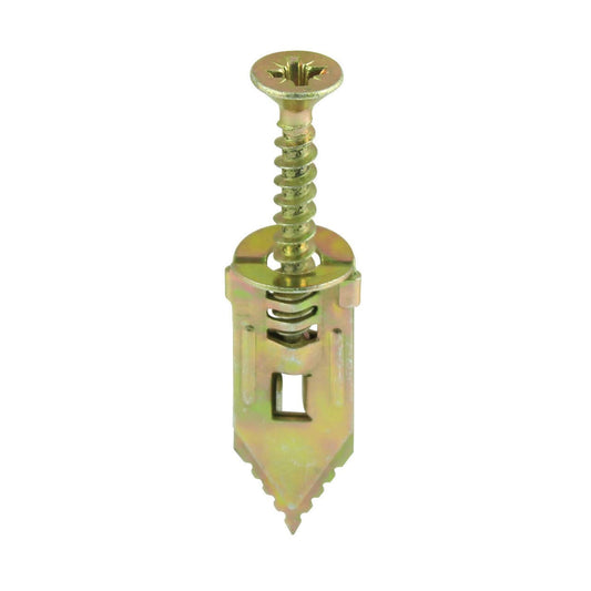 TIMco HPF30 Hammer-in Plasterboard Fixing 4 x 30mm - Yellow- Pack of 10