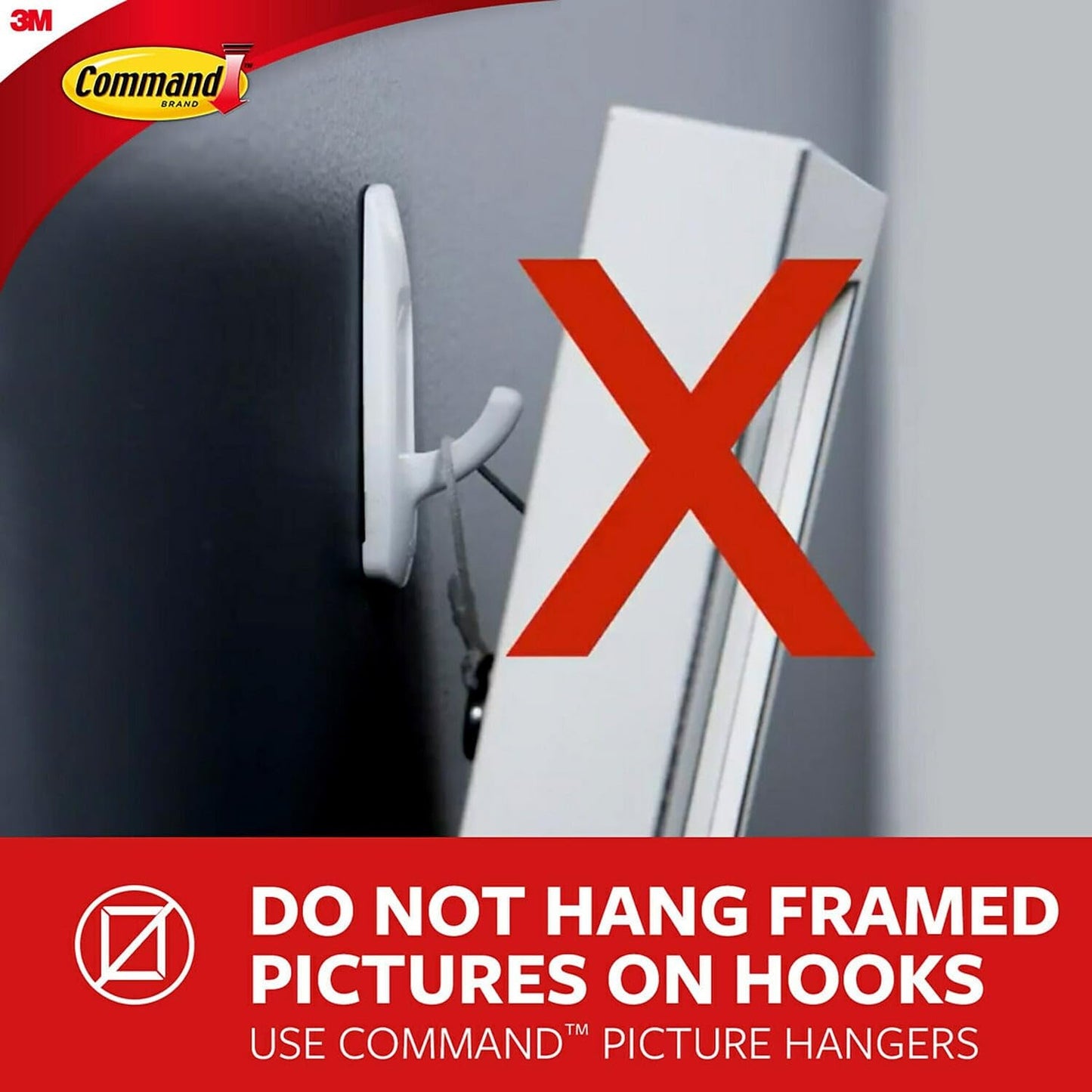 Command Mini Clear Hooks with Clear Strips for Hanging