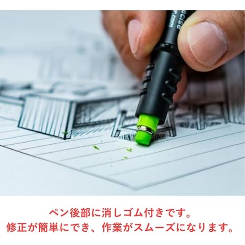 Pica Fine Dry – Longlife Automatic Pencil 0.9 (Markierstift, Minen-ø 0,9 mm, für präzises Anzeichnen, High-Tech-Druckmechanik für automatischem Minenvorschub) 7070