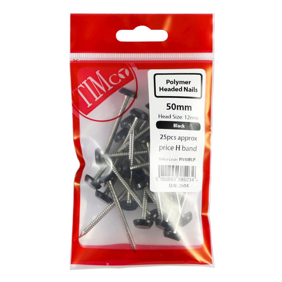 TIMCO Polymer Headed Pins A4 Stainless Steel White - 25mm