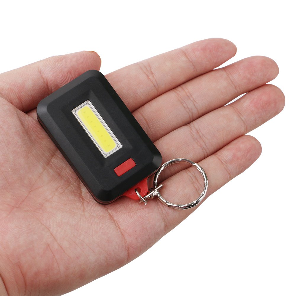 Tuipong Keyring Torches LED Torch LED Flashlight LED Pocket Torch Waterproof Camping Outdoor Torch Keyring for Hiking, Cycling, Camping and Other Outdoor Sports (Battery not Included) - Red