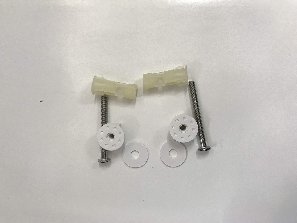 Universal Toilet Seat Top and Bottom Nylon Fixings