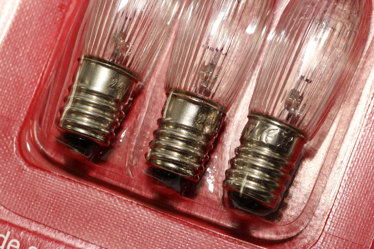 TheOneStopSatShop 6 Pack Of KonstsmIde 24V, 1.8W, E10, MES Spare Welcome Candle BrIdge Bulbs