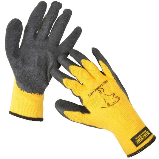 ARTIC POLAR EXTRA WARM EXTRA GRIP WINTER WORKING GLOVE SIZE LARGE (10) YELLOW