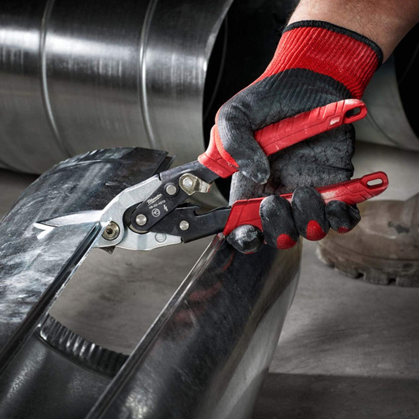 Milwaukee 48-22-4530 48224530 Metal Aviation Snips Straight Cut, Red