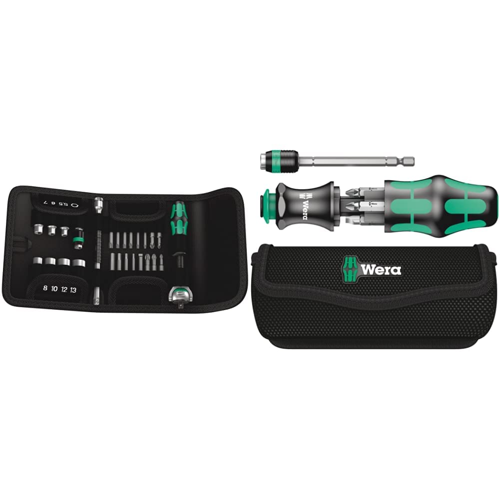 Wera Kraftform Kompakt Multi-function Zyklop Speed Ratchet, Socket & Bit Set, 1/4", 26pc, 05051045001