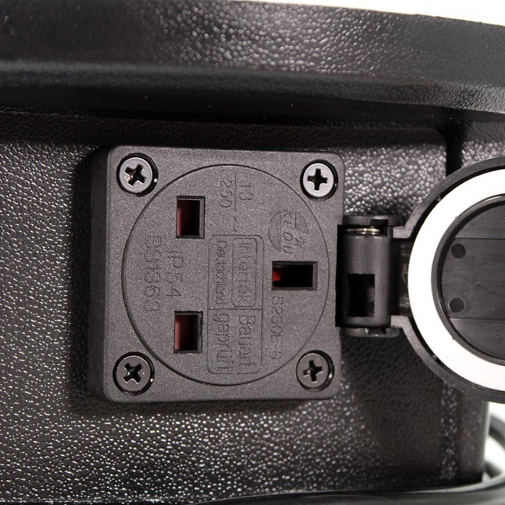 Faithfull FPPSLTL50 Illuminator LED Mains Powered Work Light 50W - 4000Lm with Power Take Off Socket, (Link up to 15 Units). 5M Cable
