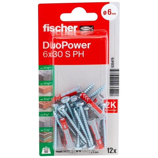 Fischer 535479 Blister Duopower, 6X30, Multicolor