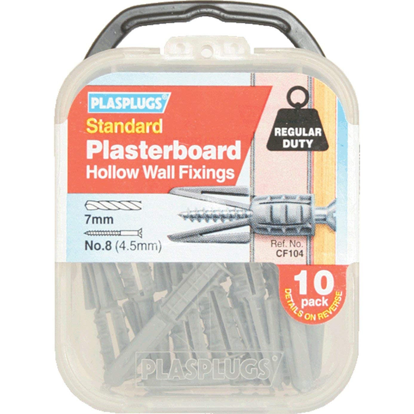 Plasplug Plasterboard Fixings Pack of 10