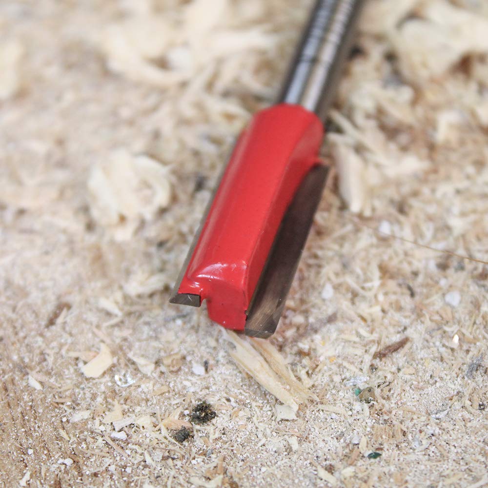 Faithfull FAIRB26 Oberfräsen-Bit, TC, zweischneidig, 1/4 Zoll, 12 mm, Rot/Silber