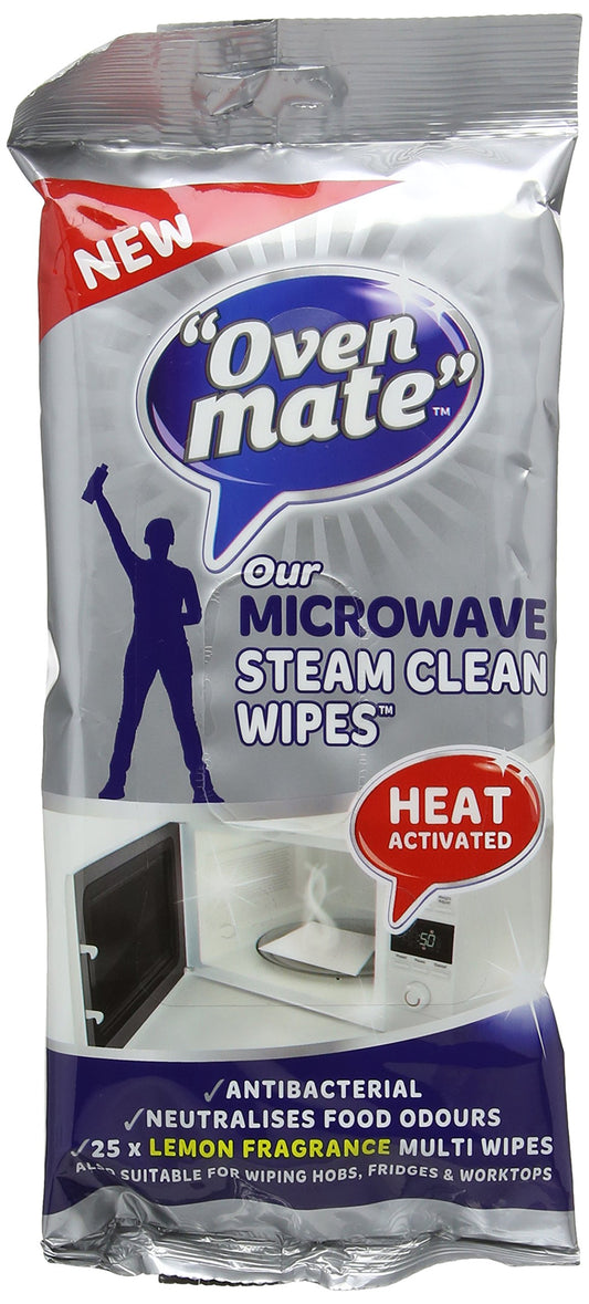Oven Mate Microwave Steam Clean Wipes (Pack of 4)