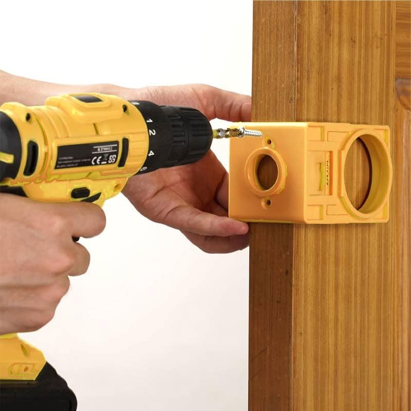 Tolsen Door Lock Installation Kit, Yellow, Set of 25 Pieces