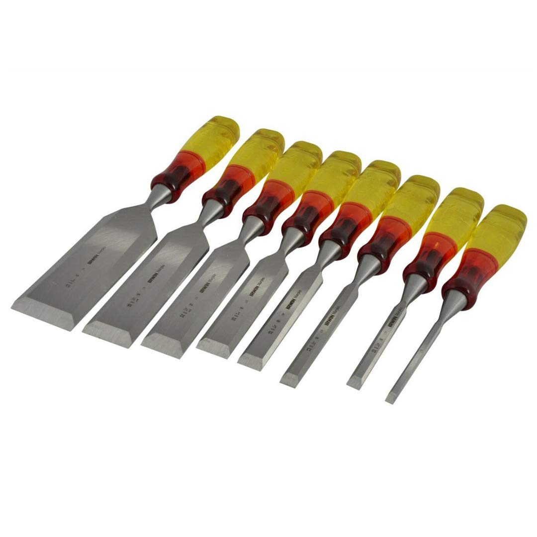 XMS Irwin XMS18S373S8 Marples Limited Edition Splitproof Chisel Set 8 Piece, Wood