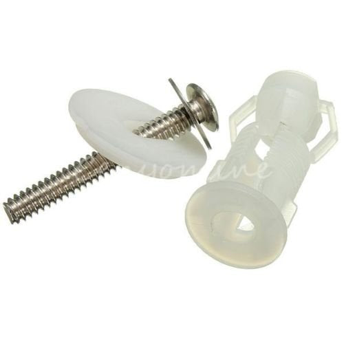 Generic 2x Toilet Seat Expanding Nylon Well Nuts Top Fixing Wellnuts Easy Installation <1&2632*1>