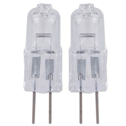 2 Pack Eveready G4 20W 12V Halogen Capsule Light Bulbs, Dimmable Lamps, 240 Lumen, 3 Years Life, Clear Finish