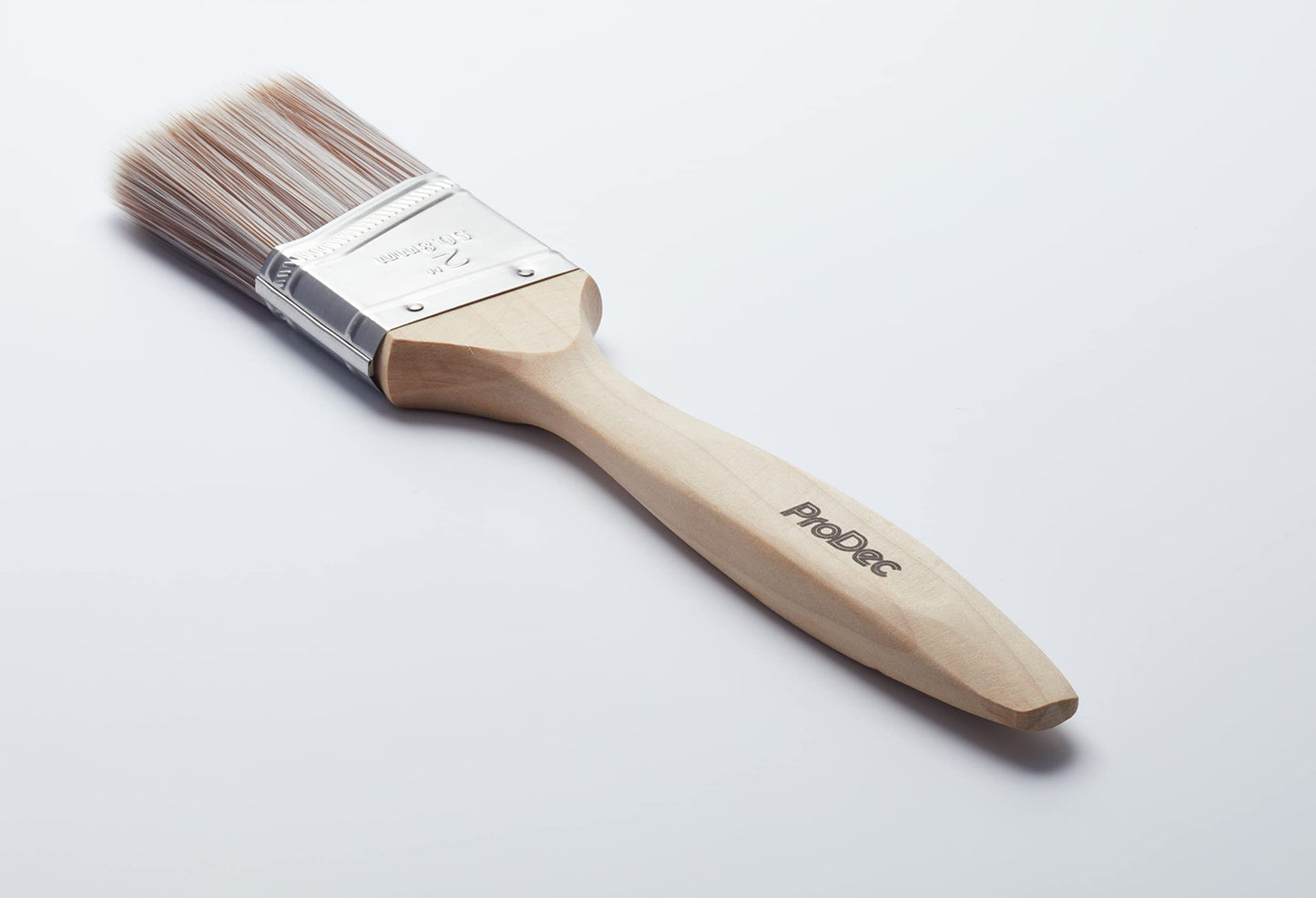 ProDec 2 inch Premier Trade Professional Synthetic Short Handle Cutting In Paint Brush for Sharp Edge Lines Painting with Emulsion