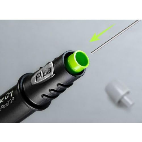 Pica Fine Dry – Longlife Automatic Pencil 0.9 (Markierstift, Minen-ø 0,9 mm, für präzises Anzeichnen, High-Tech-Druckmechanik für automatischem Minenvorschub) 7070