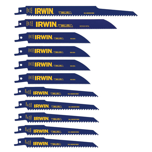 Irwin Tools Reciprocating Saw Blade Set, 11-Piece (4935496)