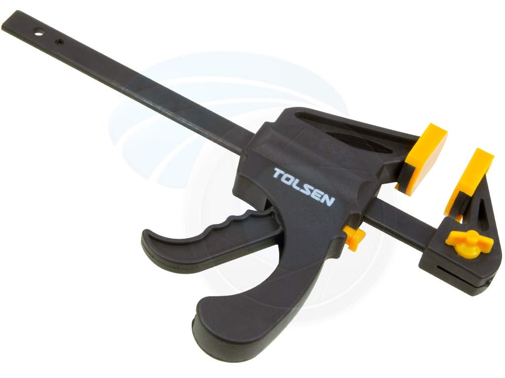 Tolsen Quick Release Ratchet Clamp - Heavy Duty Woodworking Quick Grip F Clamps