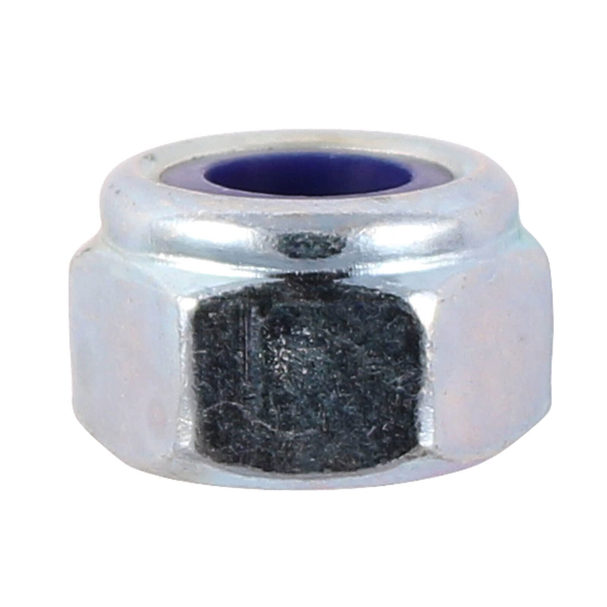 TIMco 10NPP DIN 982 BZP Nylon Nut - Silver (Box of 4)