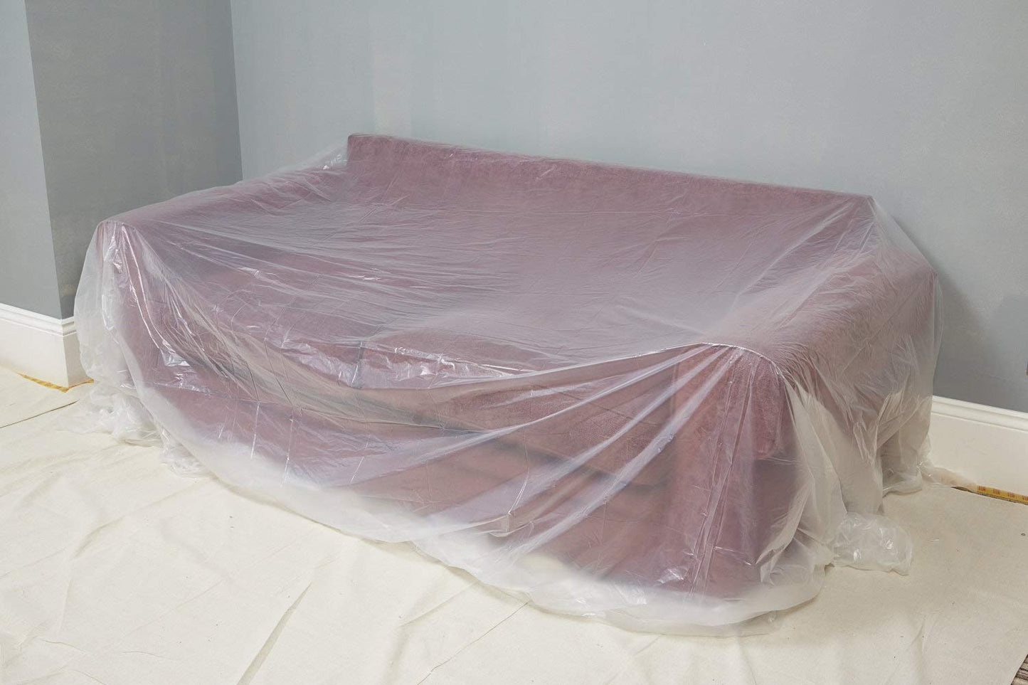 ProDec 12ft x 12ft (3.6m x 3.6m) Lightweight Polythene Dust Sheet, Dustproof and Waterproof Ideal for Covering and Protecting Floors and Furniture from Spills and Splashes When Painting and Decorating
