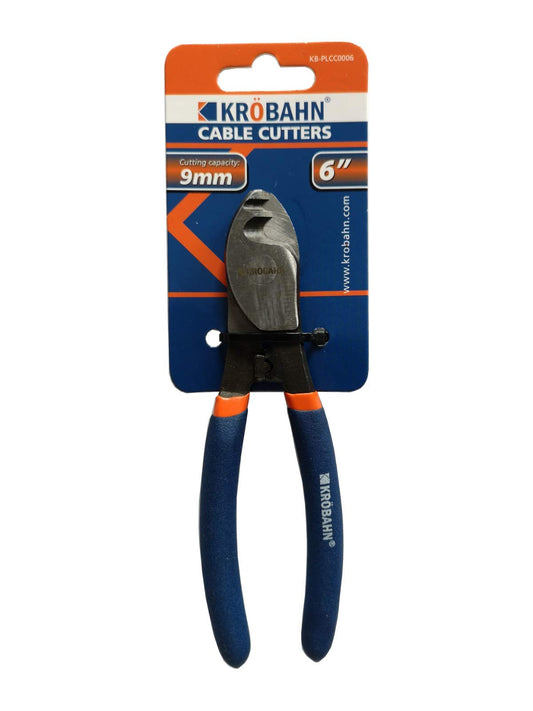 KROBAHN Cable Cutters 6" Soft Grip Handle High Quality Chrome Vanadium Steel