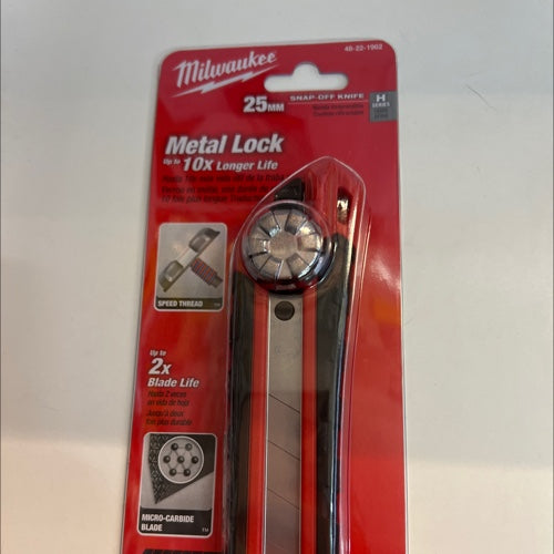 Milwaukee snap off knife 25mm