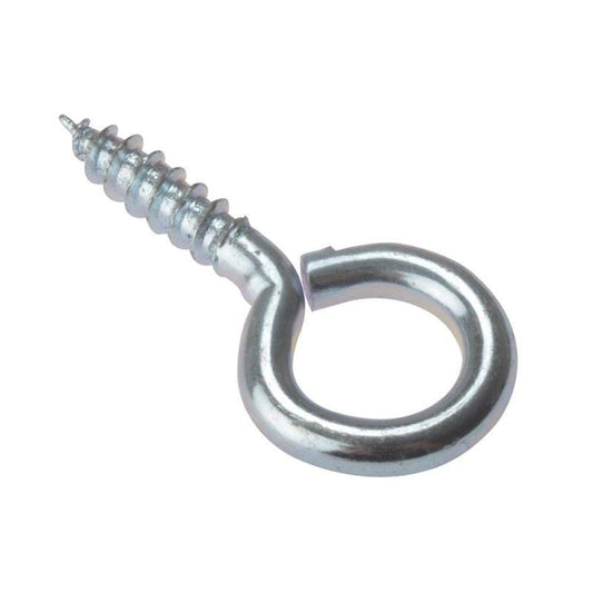 Forgefix Screw Eyes, Zinc Silver-Plated, Bag Series