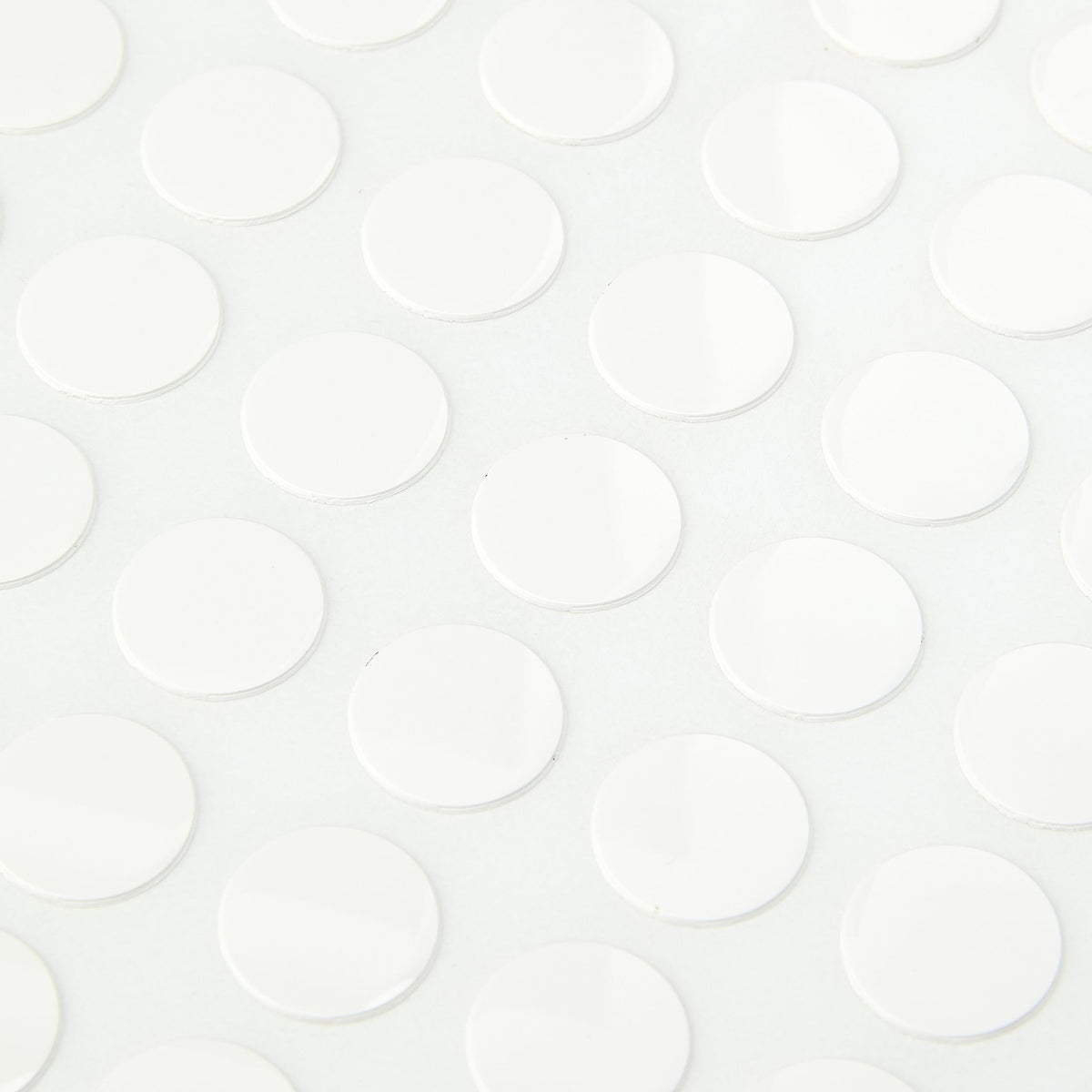 TIMCO Self-Adhesive Cover Caps - Ideal for screw heads, unused pre-drilled holes and general repairs to damaged surfaces - White Gloss - 13mm