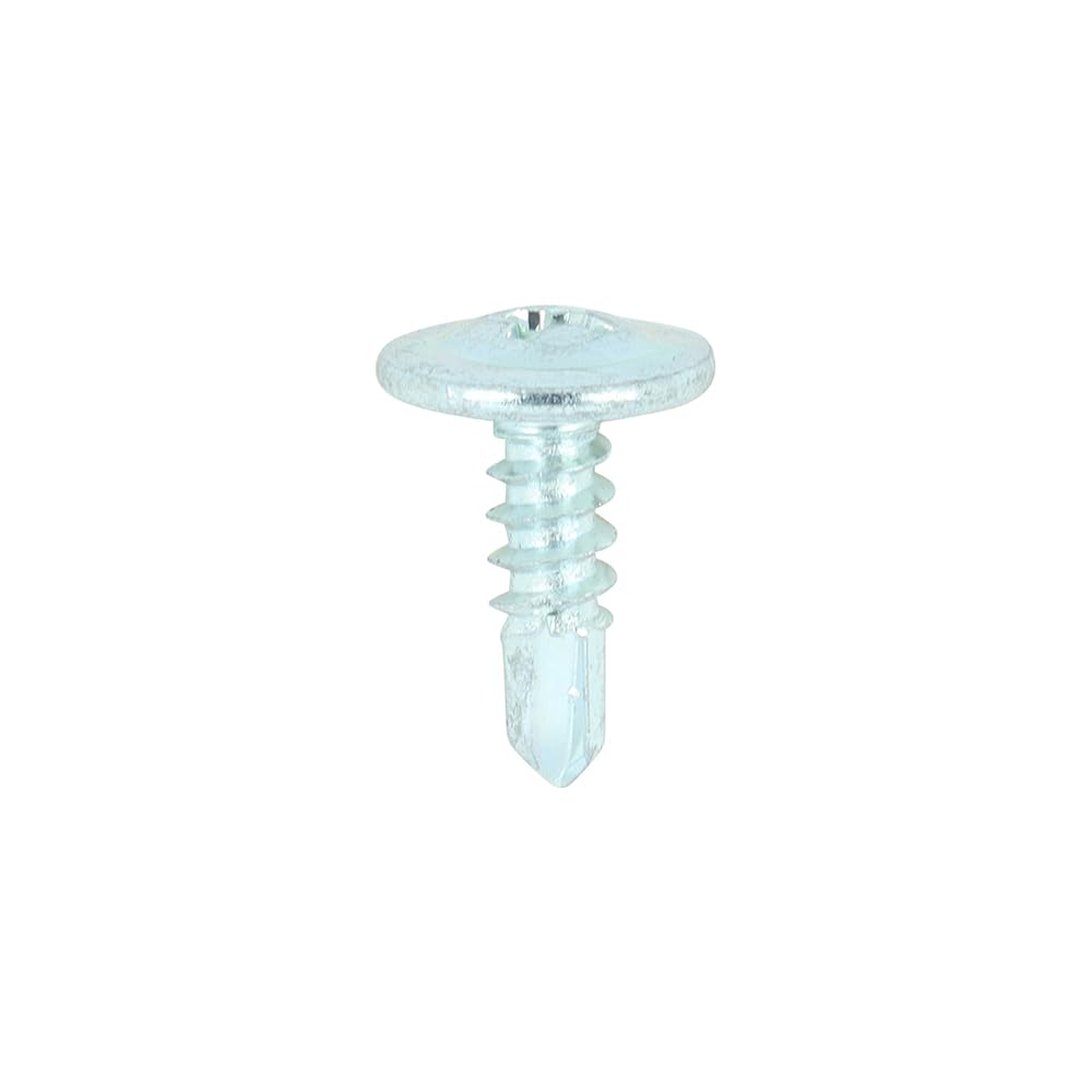 TIMco PH2 BZP Wafer Head Self-Drill Screw - Silver (Box of 1000)