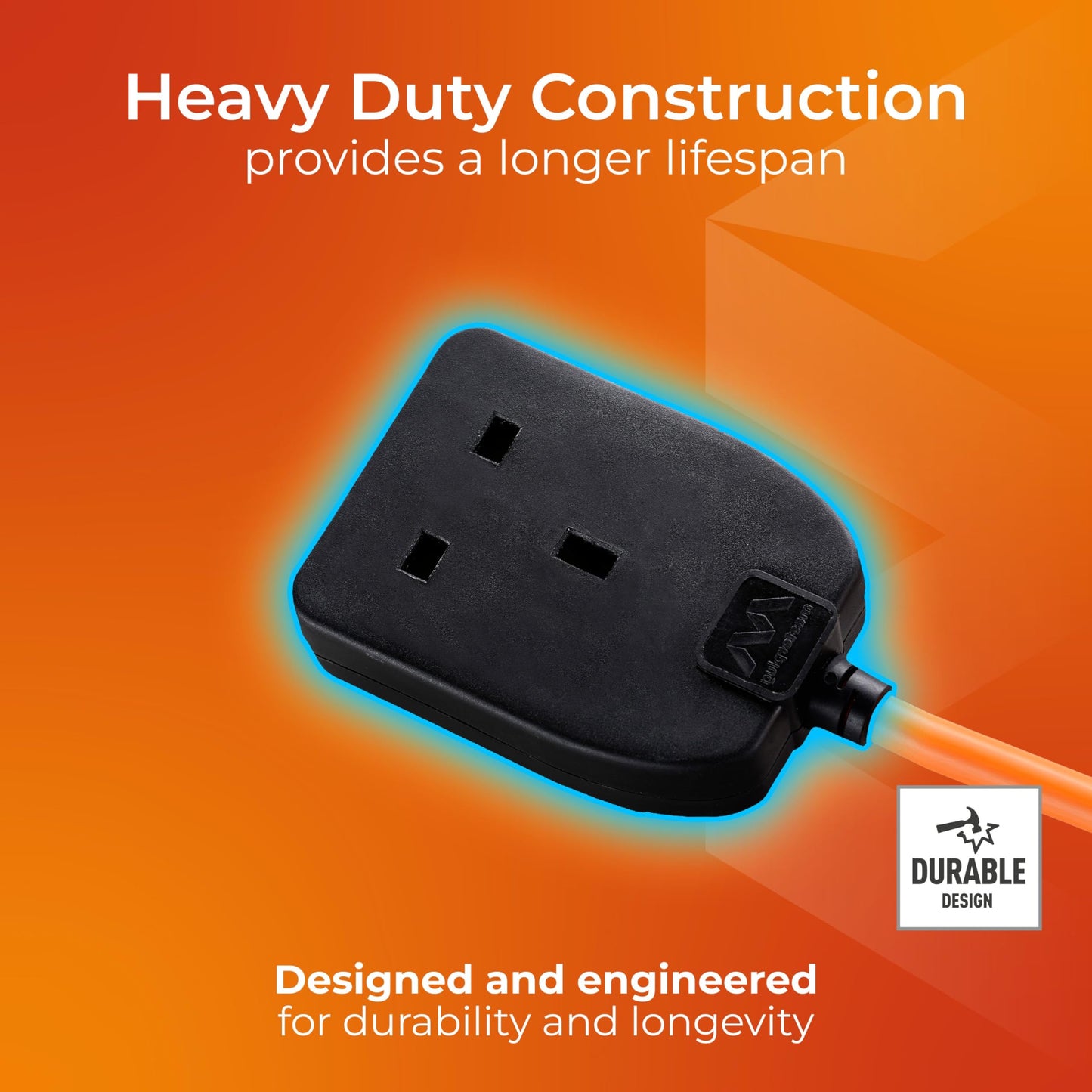 Masterplug Socket Extension Lead