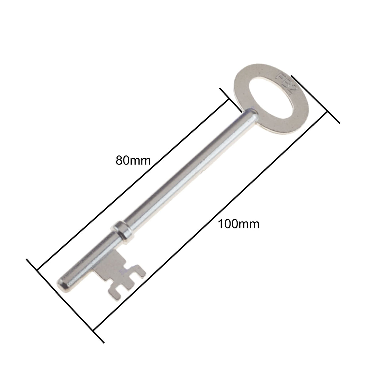 FB2 Key Genuine Original Fire Brigade Mortice Lock Keys, Pack of 5 (5)