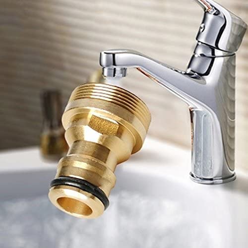 Handyfix Solid Brass Threaded Hose Water Pipe Connector Tap Faucet Adapter for Garden