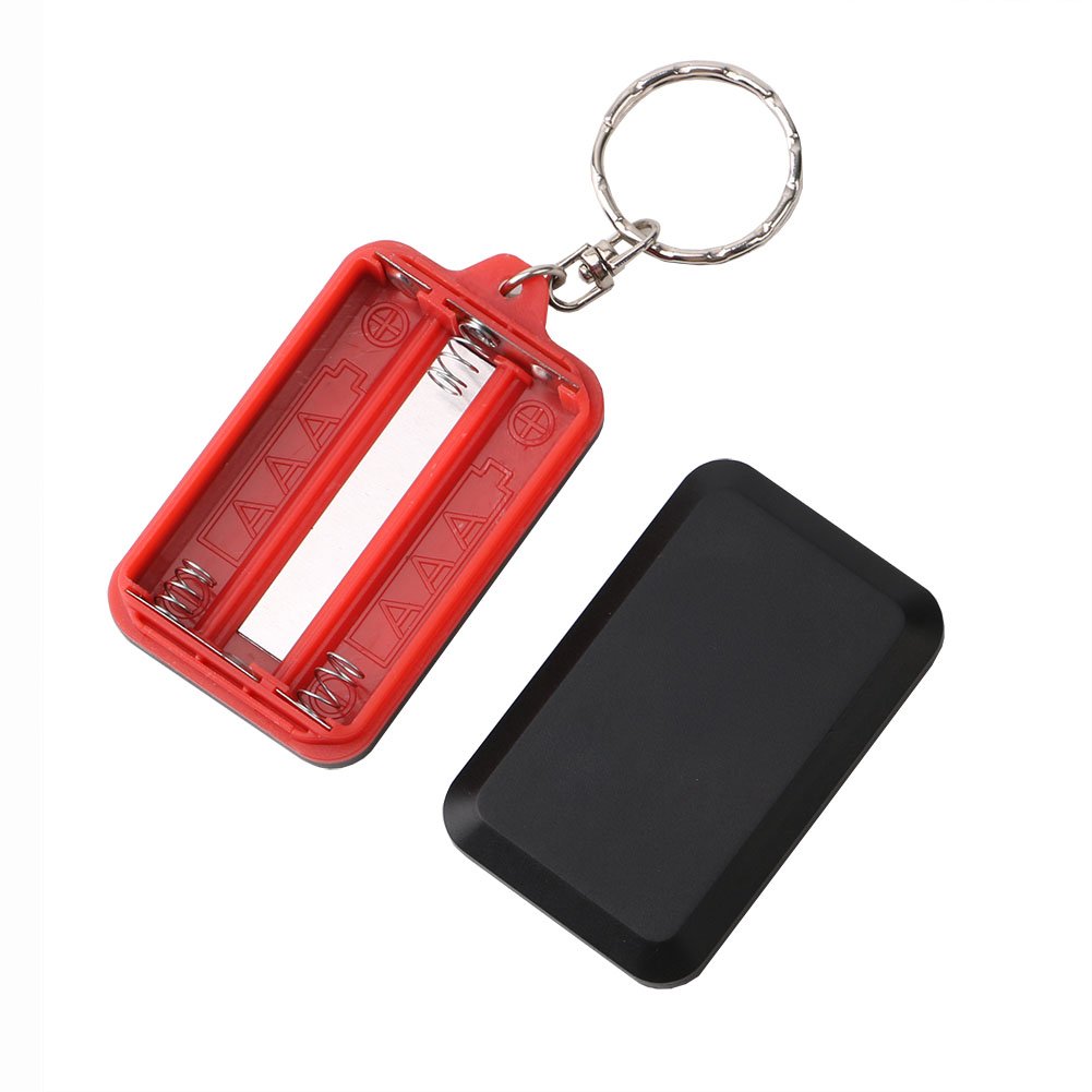Tuipong Keyring Torches LED Torch LED Flashlight LED Pocket Torch Waterproof Camping Outdoor Torch Keyring for Hiking, Cycling, Camping and Other Outdoor Sports (Battery not Included) - Red