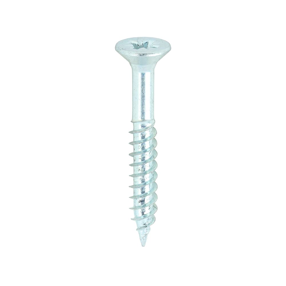 Timco PZ1 CSK BZP Zinc Plated Twin Woodscrew (Box of 200)