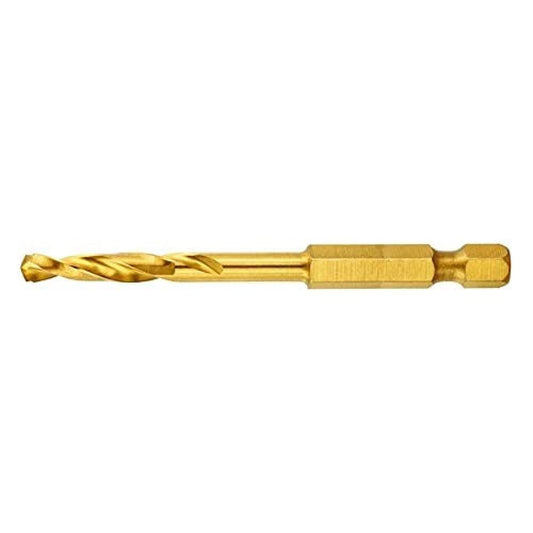 Dewalt DT50003-QZ DT50003-QZ-Broca Impact Torsion Titanium 4mm, Yellow, 4 mm