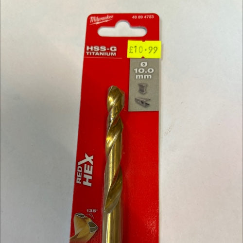 Milwaukee impact Metal drill bit 10.00mm