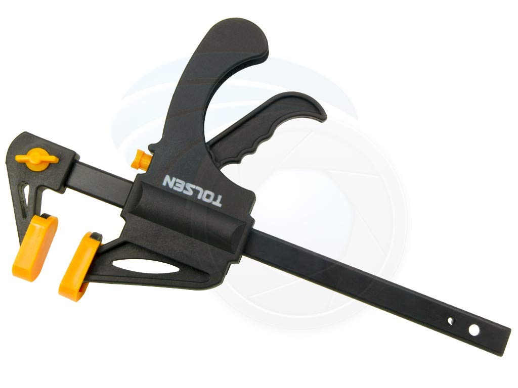 Tolsen Quick Release Ratchet Clamp - Heavy Duty Woodworking Quick Grip F Clamps