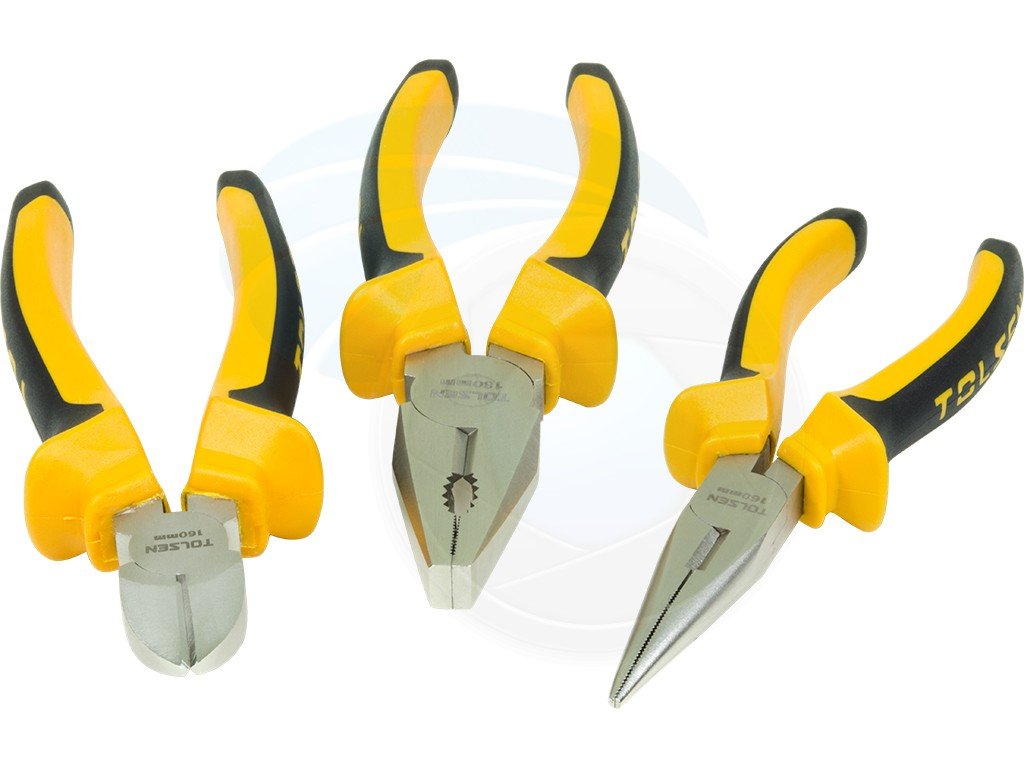 Tolsen 3pce Plier Set Heavy Duty