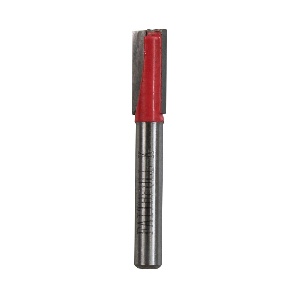 Faithfull FAIRB26 Oberfräsen-Bit, TC, zweischneidig, 1/4 Zoll, 12 mm, Rot/Silber