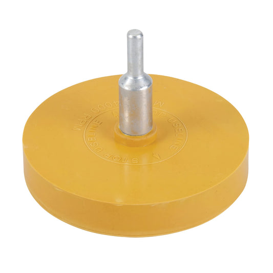 Silverline 509509 Eraser Rubber Pad 85 mm, Yellow