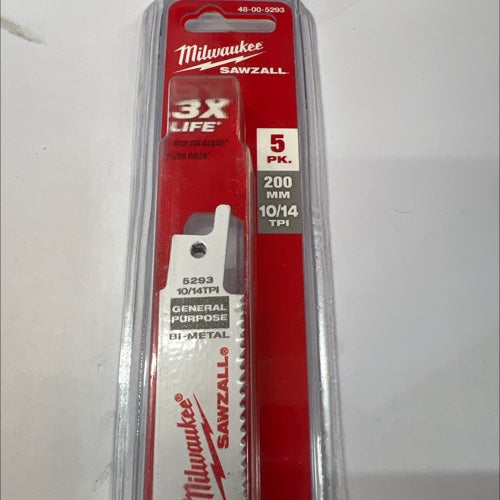 Milwaukee multi material recip saw blade 200mm 14tpi