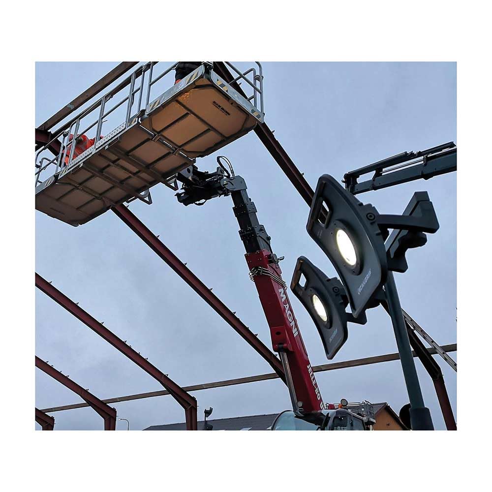 Scangrip 35308 Lighting 03.5308 Dual Bracket for Positioning of Two Lamps, Black