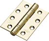 Eclipse Hardware Polished Brass 14885 - Stainless Steel 76x50mm Ball Race Hinges