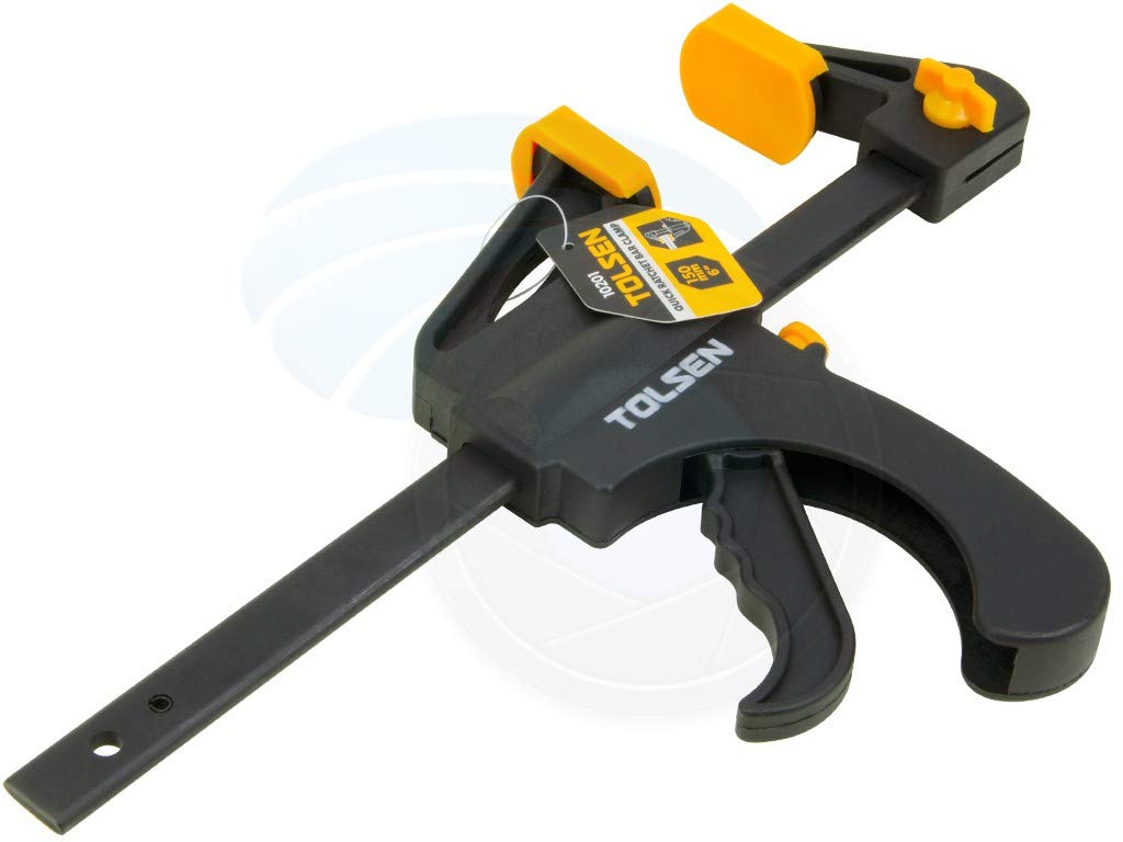 Tolsen Quick Release Ratchet Clamp - Heavy Duty Woodworking Quick Grip F Clamps